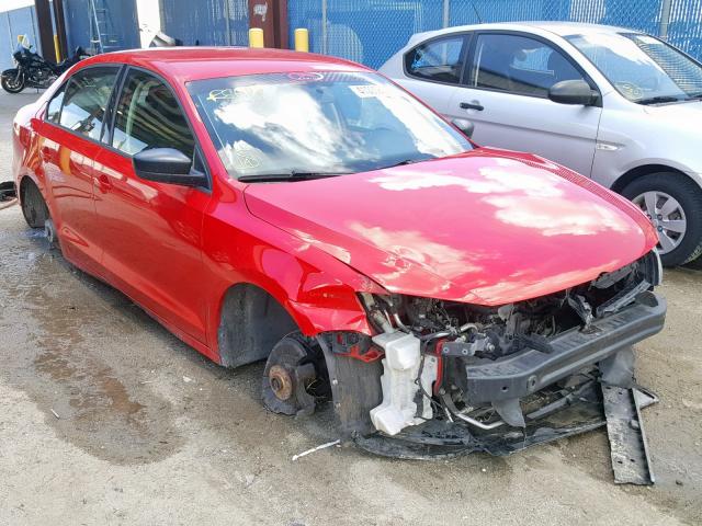 3VW2K7AJXCM366940 - 2012 VOLKSWAGEN JETTA BASE 红色 照片 1