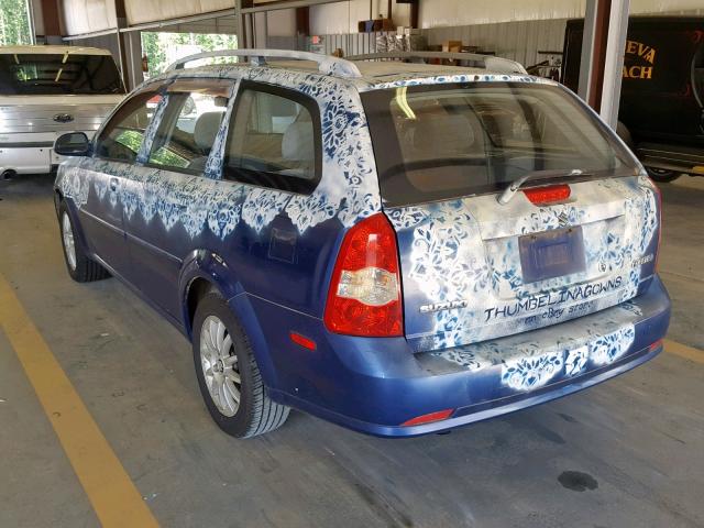 KL5JJ86Z55K093332 - 2005 SUZUKI FORENZA LX BLUE photo 3