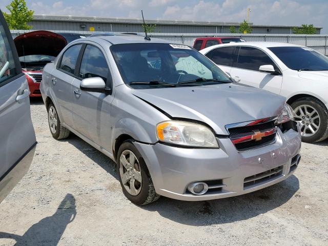 KL1TG56E89B624727 - 2009 CHEVROLET AVEO LT SILVER photo 1