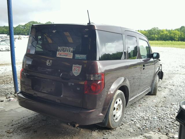 5J6YH17907L007085 - 2007 HONDA ELEMENT SC BROWN photo 4