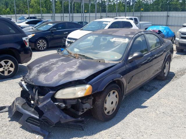 1B3EL36T74N134921 - 2004 DODGE STRATUS SE BLUE photo 2