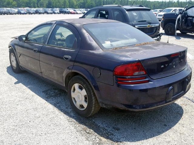 1B3EL36T74N134921 - 2004 DODGE STRATUS SE BLUE photo 3