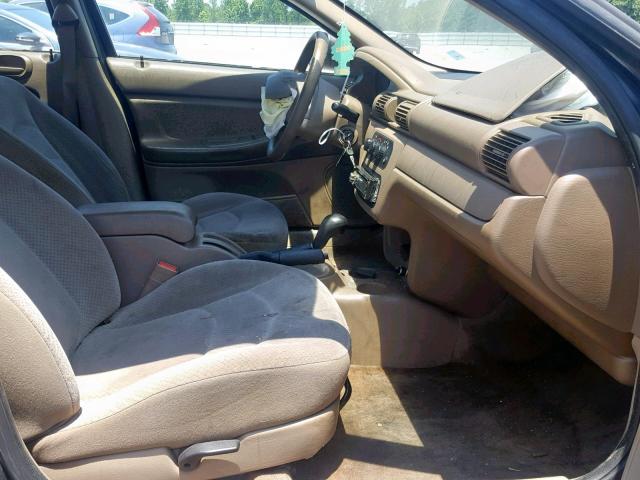 1B3EL36T74N134921 - 2004 DODGE STRATUS SE BLUE photo 5