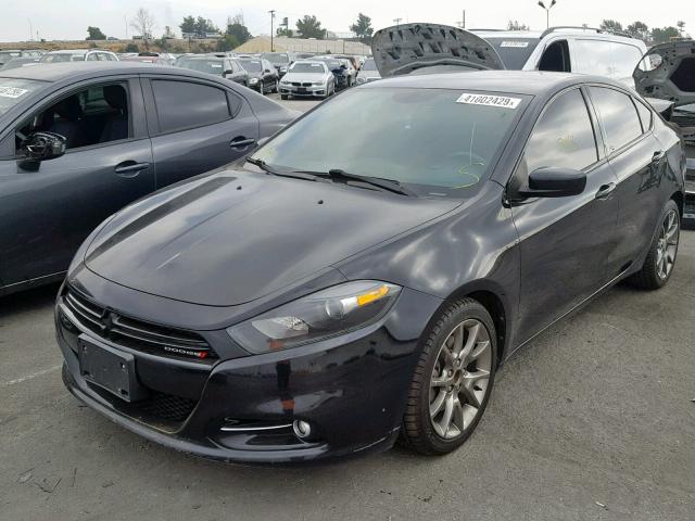 1C3CDFBH7DD150374 - 2013 DODGE DART SXT BLACK photo 2