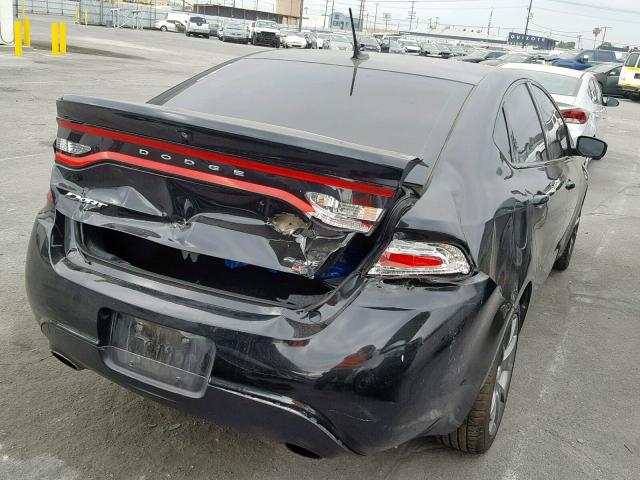 1C3CDFBH7DD150374 - 2013 DODGE DART SXT BLACK photo 4