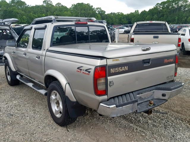 1N6ED27Y6YC395682 - 2000 NISSAN FRONTIER C TAN photo 3