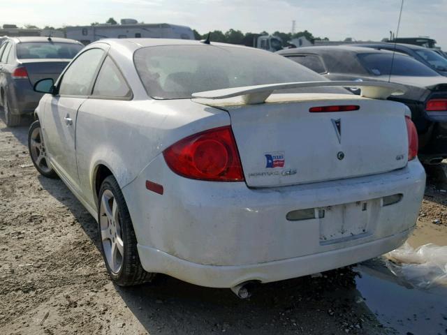 1G2AT18H697262058 - 2009 PONTIAC G5 GT WHITE photo 3