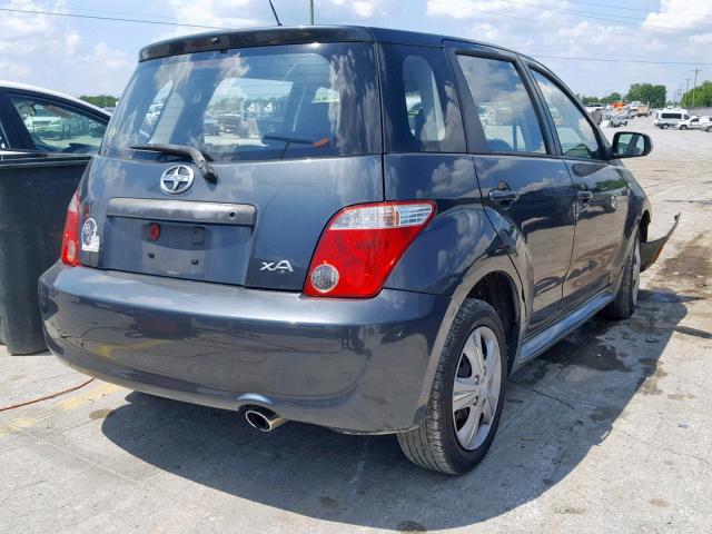 JTKKT624860147798 - 2006 TOYOTA SCION XA GRAY photo 4