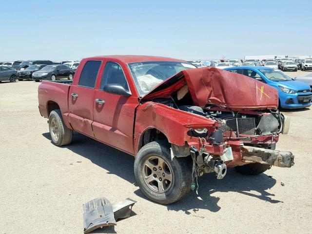 1D7HE48K37S244215 - 2007 DODGE DAKOTA QUA MAROON photo 1