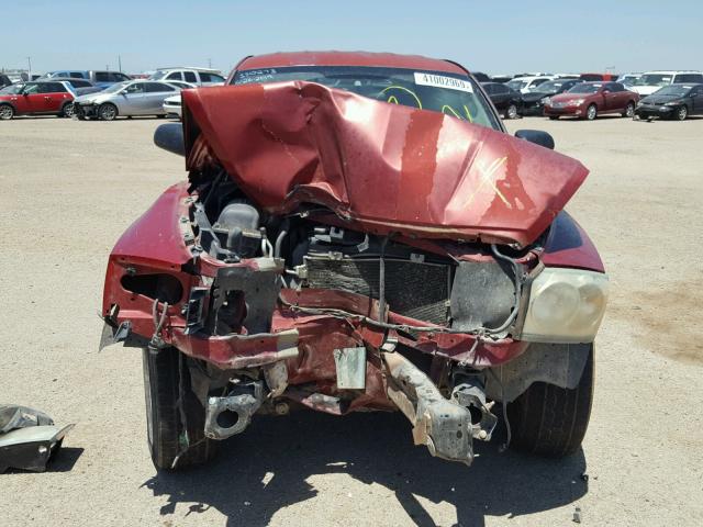 1D7HE48K37S244215 - 2007 DODGE DAKOTA QUA MAROON photo 7