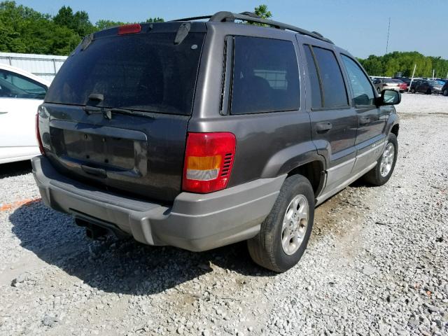 1J4G248S8YC329815 - 2000 JEEP GRAND CHER GRAY photo 4