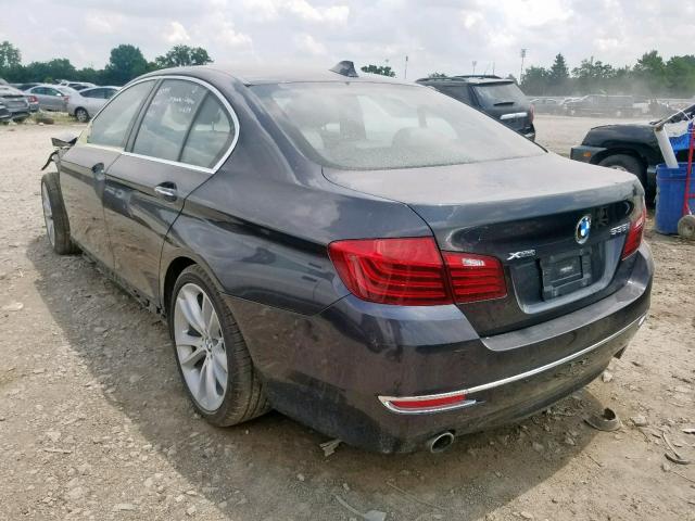 WBA5B3C57FD545572 - 2015 BMW 535 XI GRAY photo 3