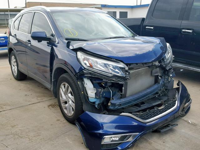 2HKRM3H77FH520724 - 2015 HONDA CR-V EXL BLUE photo 1