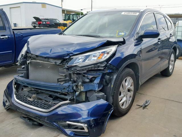 2HKRM3H77FH520724 - 2015 HONDA CR-V EXL BLUE photo 2