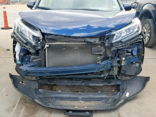 2HKRM3H77FH520724 - 2015 HONDA CR-V EXL BLUE photo 9