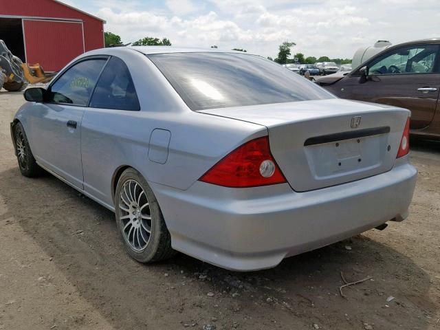 1HGEM21225L813210 - 2005 HONDA CIVIC DX SILVER photo 3