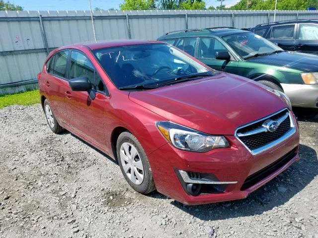 JF1GPAA67G9212635 - 2016 SUBARU IMPREZA RED photo 1