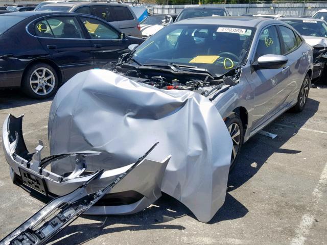 2HGFC2F74JH604134 - 2018 HONDA CIVIC EX SILVER photo 2