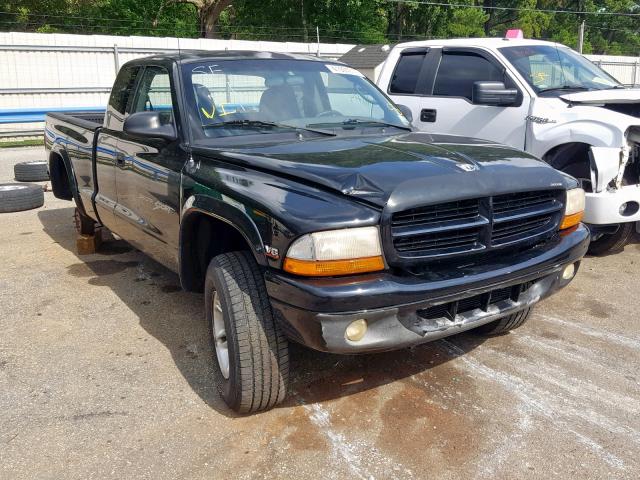 1B7GG22N1YS713701 - 2000 DODGE DAKOTA BLACK photo 1