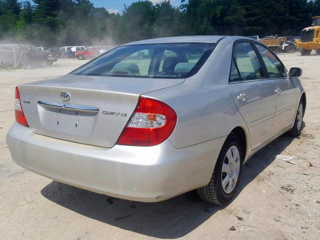 4T1BE32K24U329464 - 2004 TOYOTA CAMRY LE SILVER photo 4