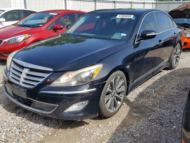 KMHGC4DHXCU168119 - 2012 HYUNDAI GENESIS 5. BLACK photo 2