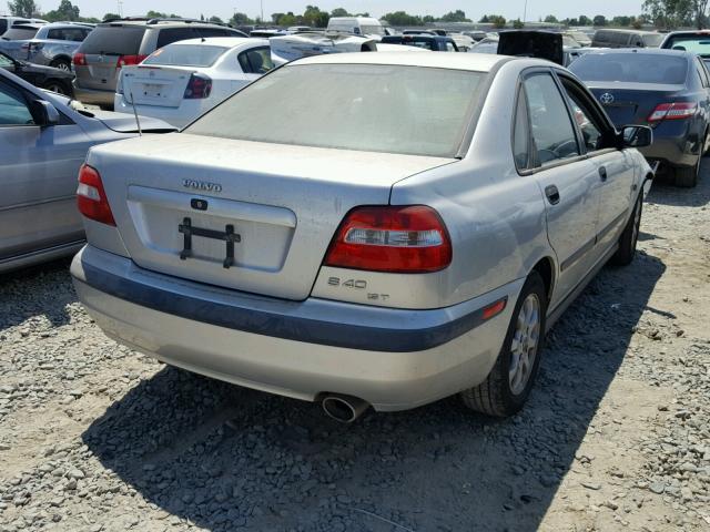 YV1VS29521F607584 - 2001 VOLVO S40 1.9T SILVER photo 4