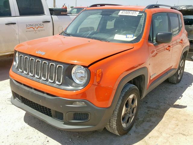 ZACCJBABXHPG43113 - 2017 JEEP RENEGADE S 橙色 照片 2