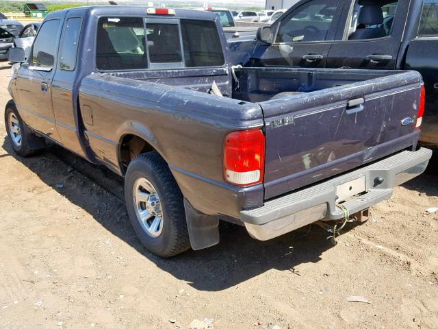 1FTYR14V3YPA04454 - 2000 FORD RANGER SUP BLUE photo 3