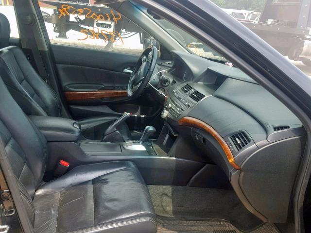 1HGCP2F86BA096989 - 2011 HONDA ACCORD EXL BLACK photo 5