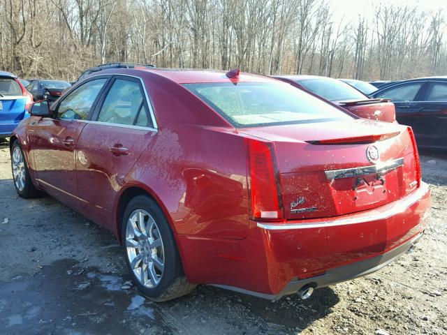 1G6DT57V690136026 - 2009 CADILLAC CTS HI FEA RED photo 3