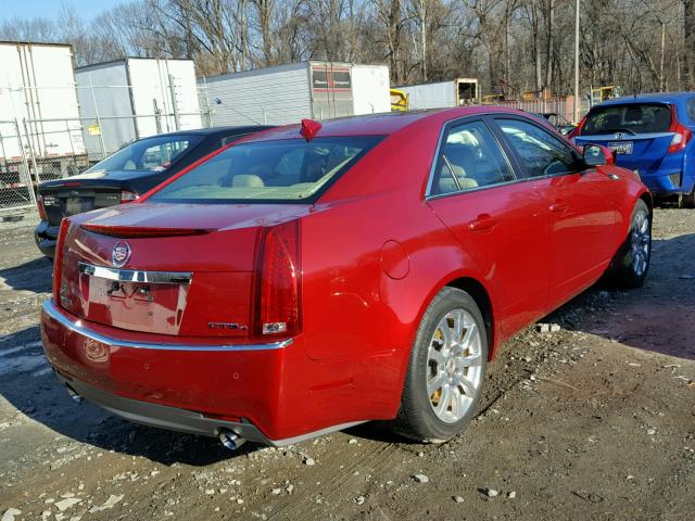 1G6DT57V690136026 - 2009 CADILLAC CTS HI FEA RED photo 4