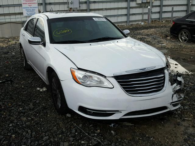 1C3CCBCG8DN514300 - 2013 CHRYSLER 200 LIMITE WHITE photo 1