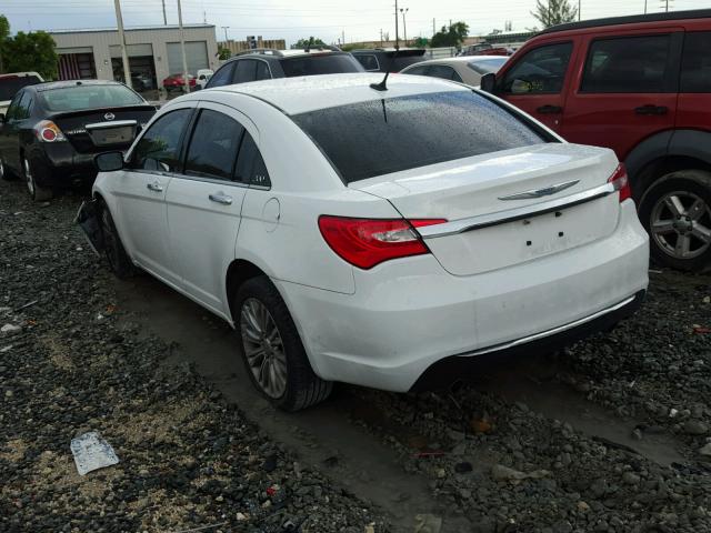 1C3CCBCG8DN514300 - 2013 CHRYSLER 200 LIMITE WHITE photo 3