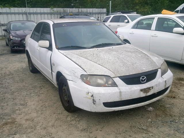 JM1BJ225830140859 - 2003 MAZDA PROTEGE DX WHITE photo 1