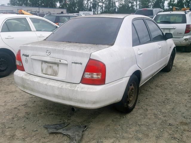 JM1BJ225830140859 - 2003 MAZDA PROTEGE DX WHITE photo 4