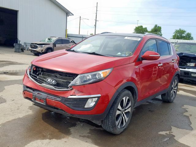 KNDPCCA20B7087299 - 2011 KIA SPORTAGE E RED photo 2