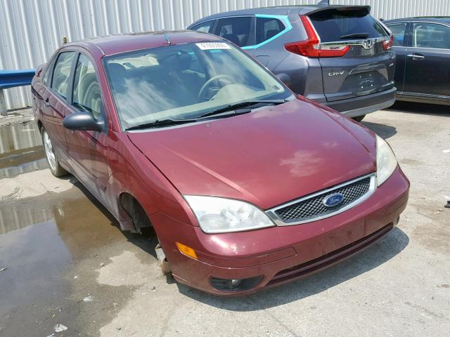 1FAHP34N66W138403 - 2006 FORD FOCUS ZX4 BURGUNDY photo 1