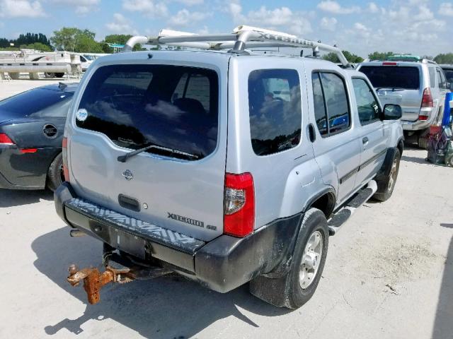 5N1ED28T8YC539735 - 2000 NISSAN XTERRA SILVER photo 4