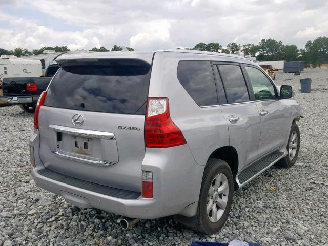 JTJBM7FX9B5023886 - 2011 LEXUS GX SILVER photo 4