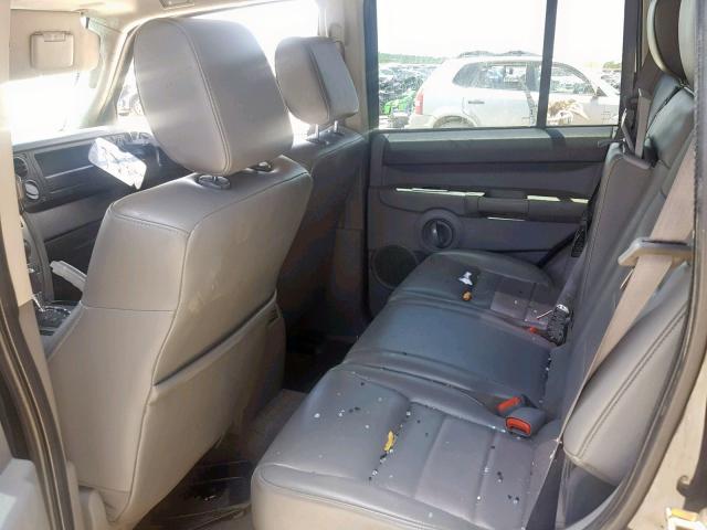 1J8HG48K46C252376 - 2006 JEEP COMMANDER შავი ფოტო 6