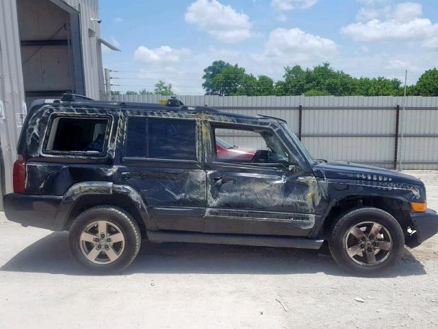 1J8HG48K46C252376 - 2006 JEEP COMMANDER შავი ფოტო 9
