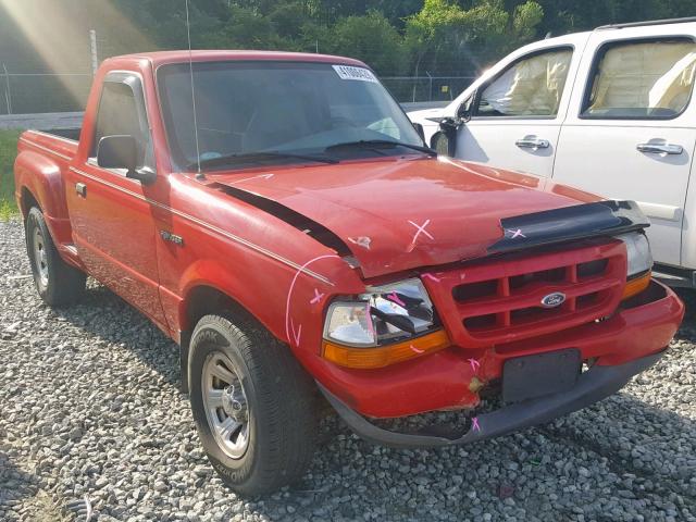 1FTYR10C4YTA70295 - 2000 FORD RANGER RED photo 1