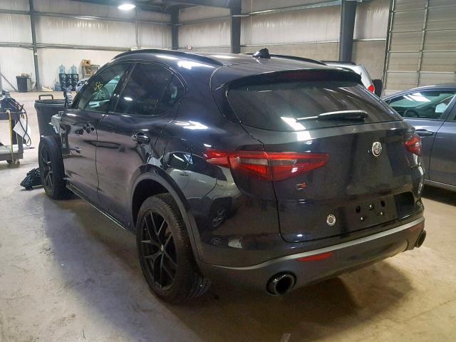 ZASPAKAN8K7C43803 - 2019 ALFA ROMEO STELVIO BLACK photo 3