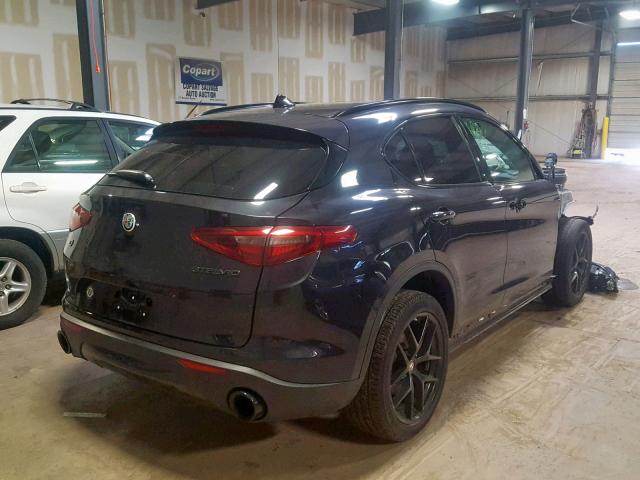 ZASPAKAN8K7C43803 - 2019 ALFA ROMEO STELVIO BLACK photo 4