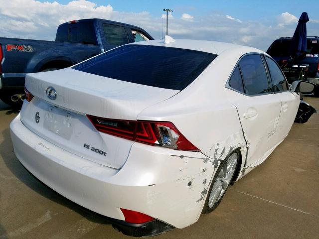 JTHBA1D23G5018088 - 2016 LEXUS IS 200T WHITE photo 4