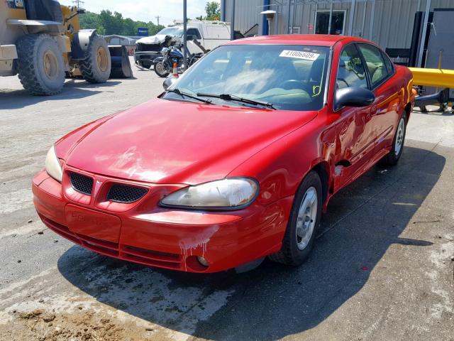 1G2NF52F83C137925 - 2003 PONTIAC GRAND AM S RED photo 2