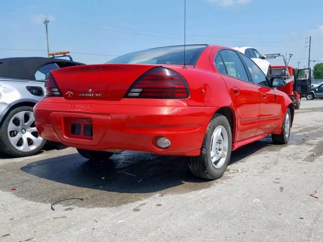 1G2NF52F83C137925 - 2003 PONTIAC GRAND AM S RED photo 4