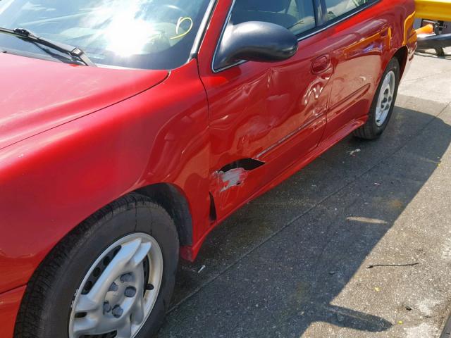 1G2NF52F83C137925 - 2003 PONTIAC GRAND AM S RED photo 9