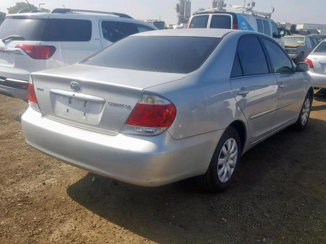 4T1BE32K25U590028 - 2005 TOYOTA CAMRY LE SILVER photo 4