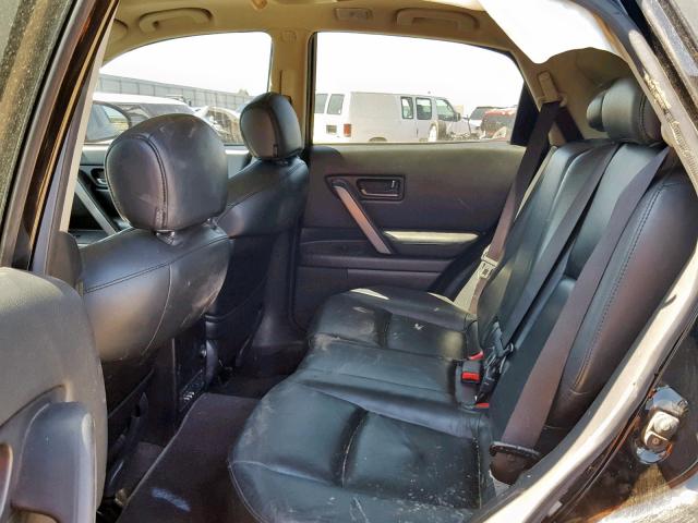 JNRBS08W43X403616 - 2003 INFINITI FX45 BLACK photo 6